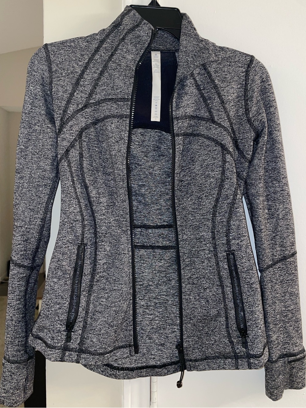 lululemon athletica Black & White Zip-Up Jacket